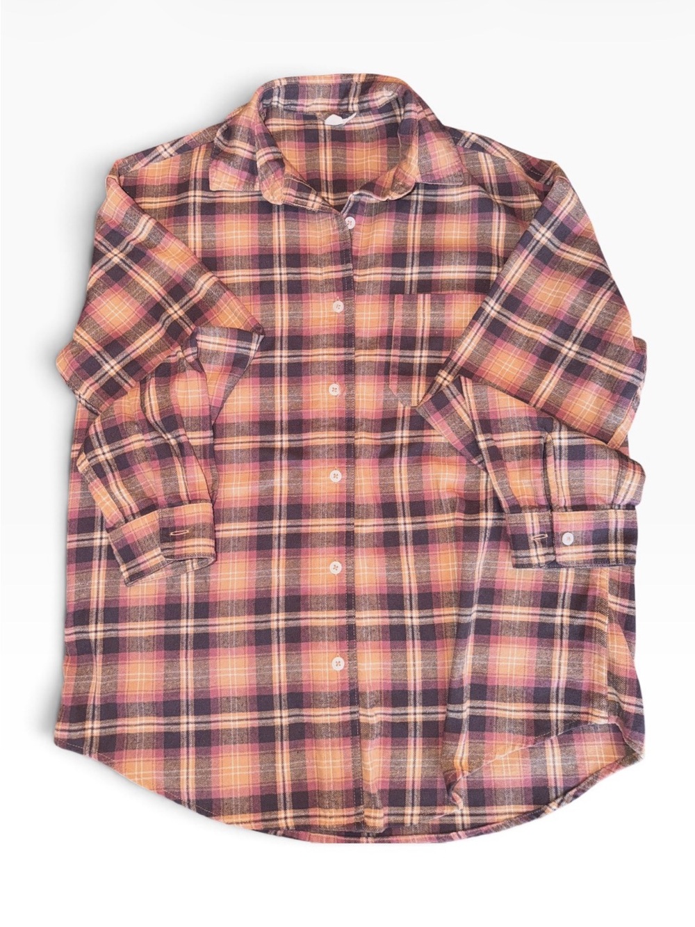 Aeropostale Women’s Oversized Button Down Flannel